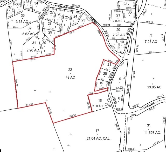 361 Foggintown Rd, Southeast, NY à vendre - Plan cadastral - Image 1 de 3