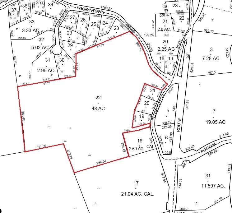 361 Foggintown Rd, Southeast, NY à vendre Plan cadastral- Image 1 de 4