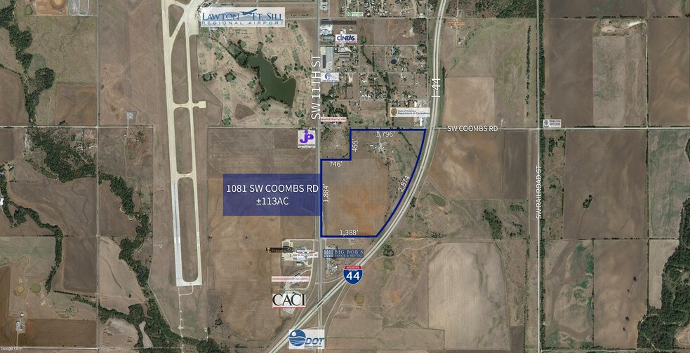 1081 SW Coombs Rd, Lawton, OK à vendre - Aérien - Image 1 de 2