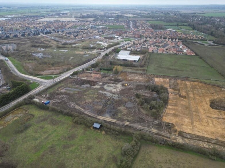Station Rd, Longstanton à vendre - Aérien - Image 1 de 3