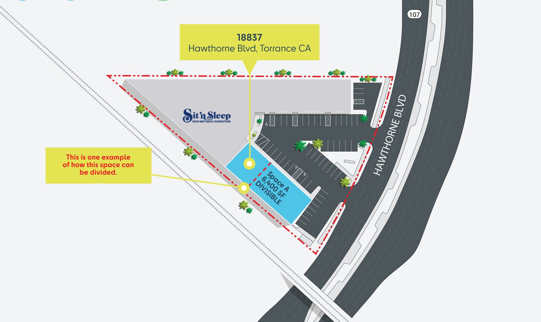18837 Hawthorne Blvd, Torrance, CA for lease Floor Plan- Image 1 of 2