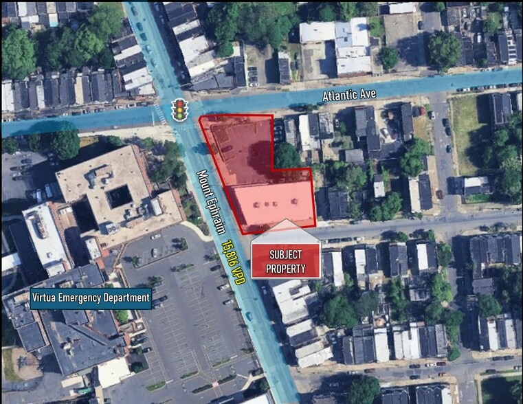 1426 Mount Ephraim Ave, Camden, NJ for sale - Aerial - Image 2 of 3