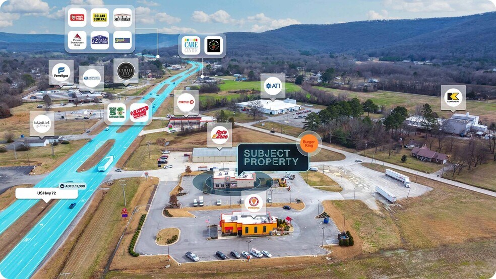 5960 Highway 72, Gurley, AL à vendre - Aérien - Image 2 de 2