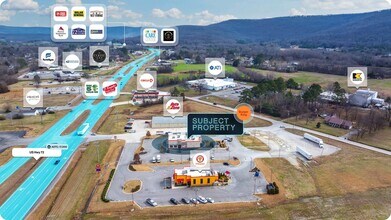5960 Highway 72, Gurley, AL - AERIAL map view