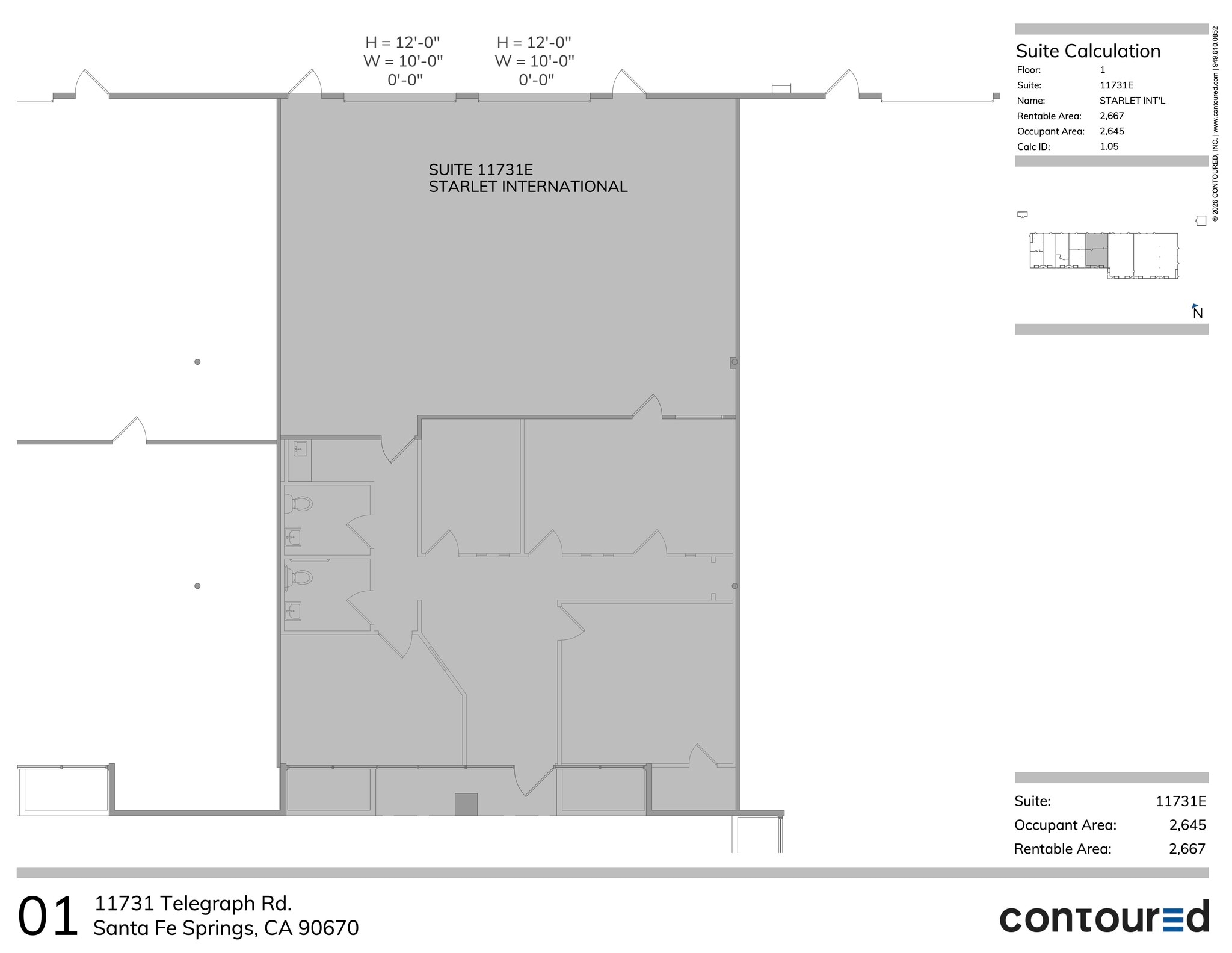 11721 Telegraph Rd, Santa Fe Springs, CA à louer Plan d’étage- Image 1 de 12