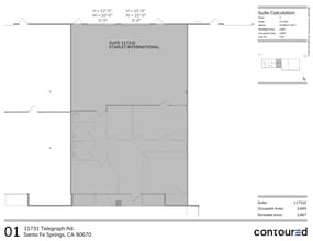 11721 Telegraph Rd, Santa Fe Springs, CA à louer Plan d’étage- Image 1 de 12