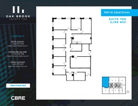 1301 W 22nd St, Oak Brook, IL for lease Floor Plan- Image 1 of 1