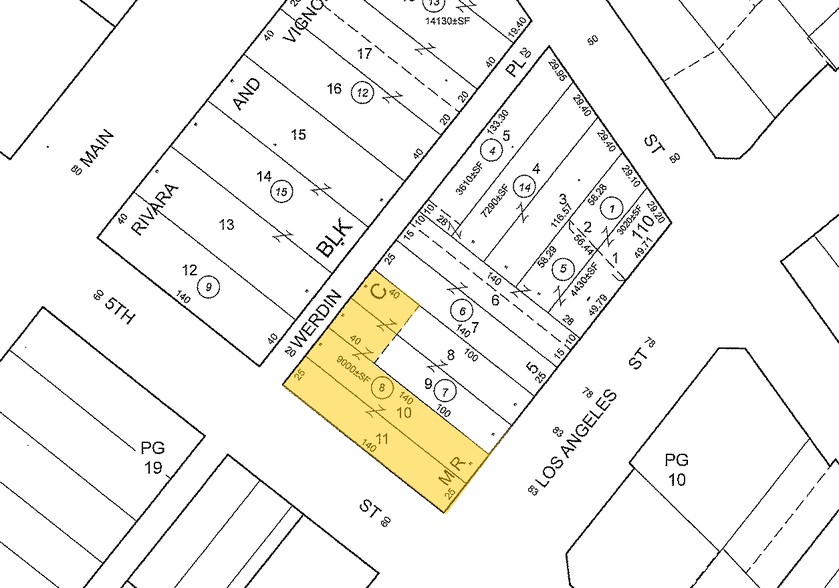 121 E 5th St, Los Angeles, CA for lease - Plat Map - Image 2 of 5