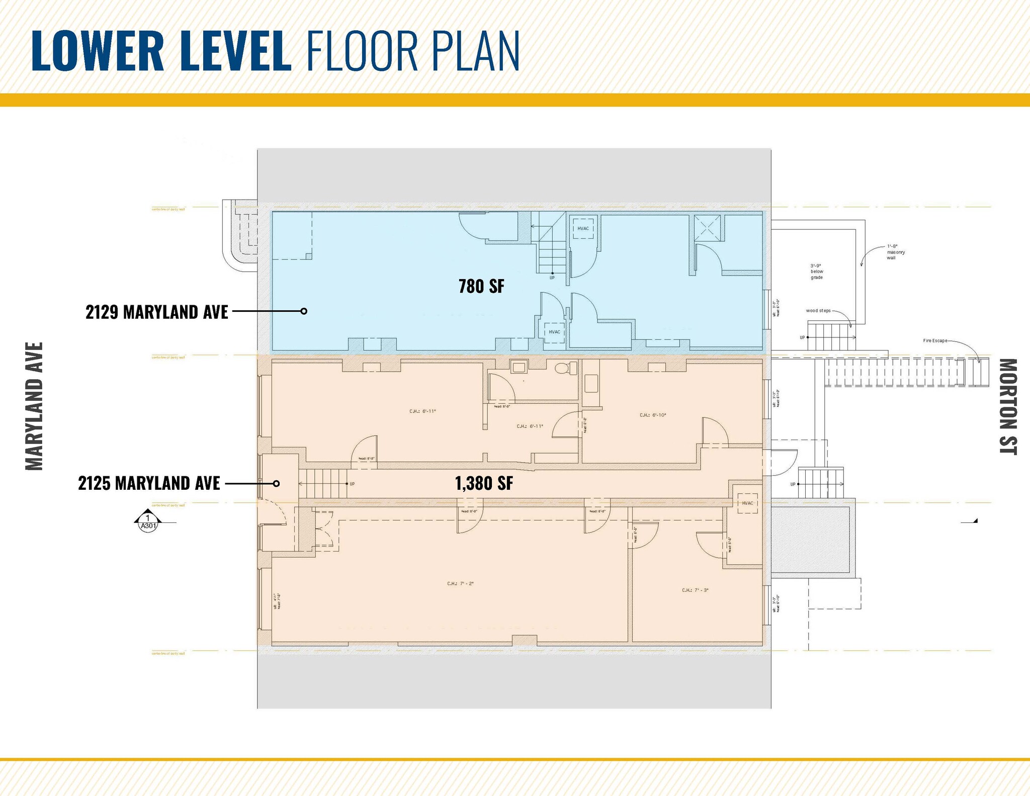 2125-2129 Maryland Ave, Baltimore, MD for lease Floor Plan- Image 1 of 1