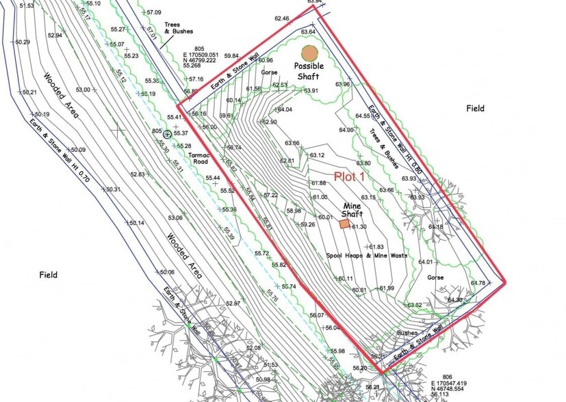 Wheal Ellen Mine, Truro Road, Mount Hawke à vendre - Plan cadastral - Image 3 de 3