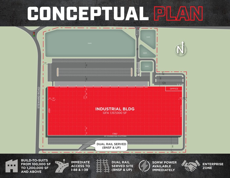 SEC Steward Road & Ritchie Rd, Rochelle, IL for lease - Site Plan - Image 3 of 3