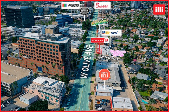 Plus de détails pour 2701-2705 W Olive Ave, Burbank, CA - Commerce de détail à louer