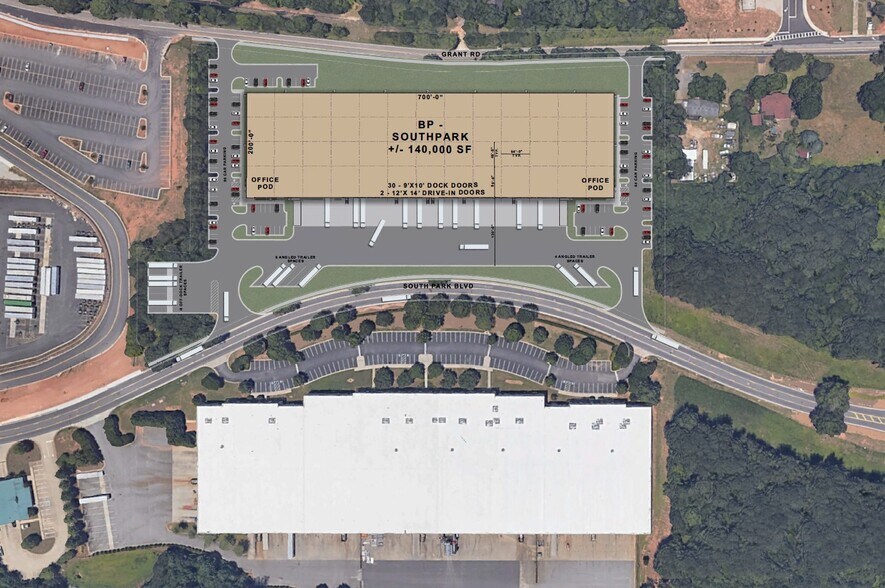 4525 Southpark Blvd, Ellenwood, GA à louer - Plan de site - Image 2 de 2