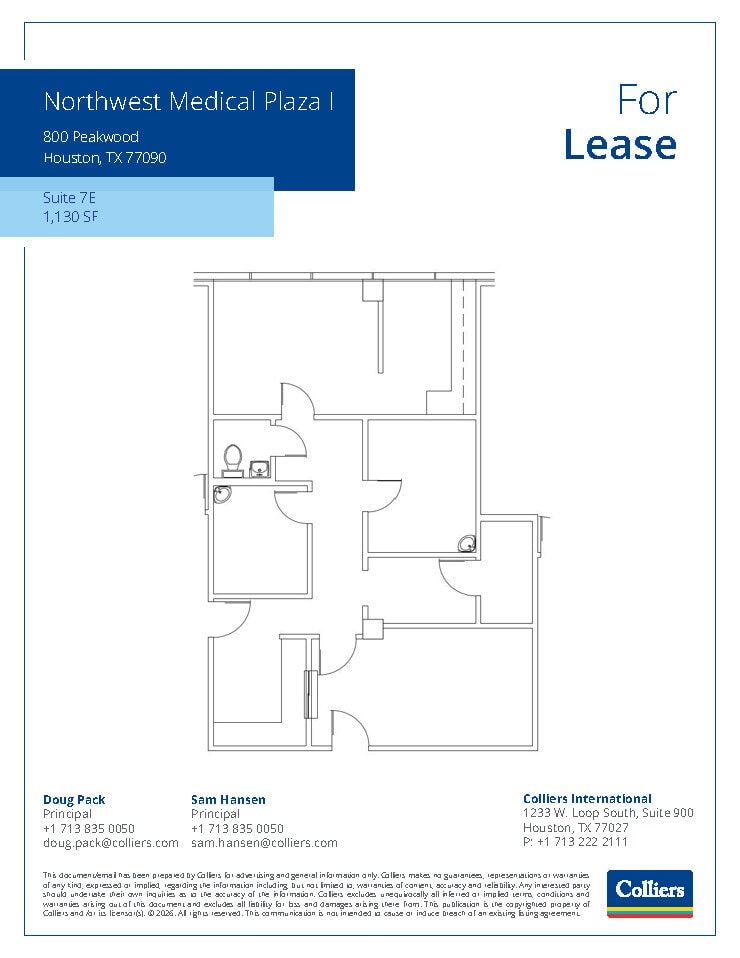 800 Peakwood Dr, Houston, TX à louer Plan d’étage- Image 1 de 1