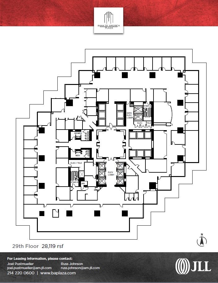 901 Main St, Dallas, TX à louer Plan d’étage- Image 1 de 1