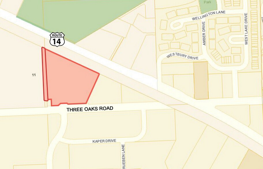 Three Oaks Rd, Cary, IL à vendre - Plan cadastral - Image 2 de 3