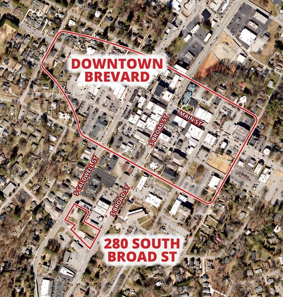 280 S Broad St, Brevard, NC à vendre - Photo du bâtiment - Image 2 de 12
