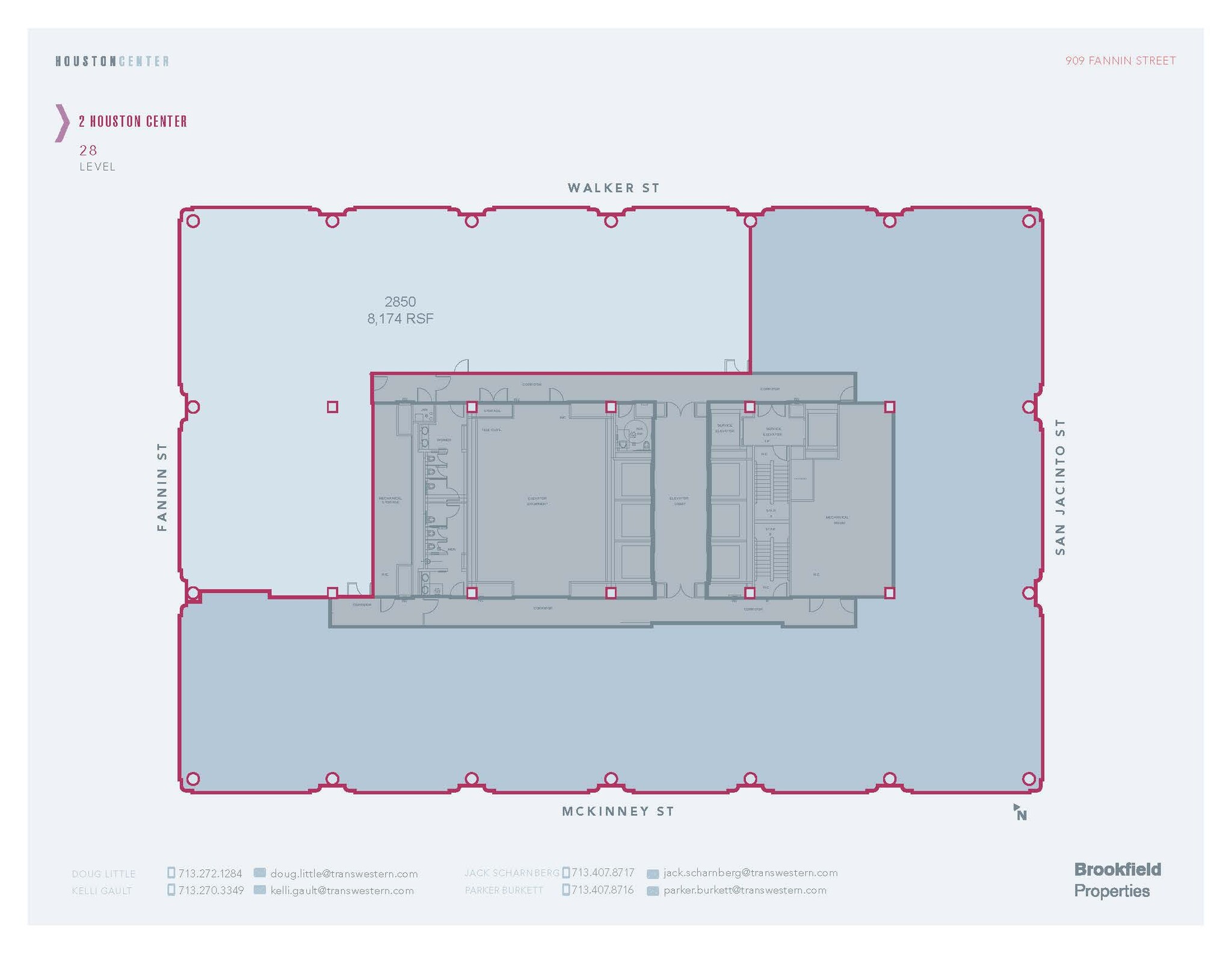 909 Fannin St, Houston, TX for lease Floor Plan- Image 1 of 1