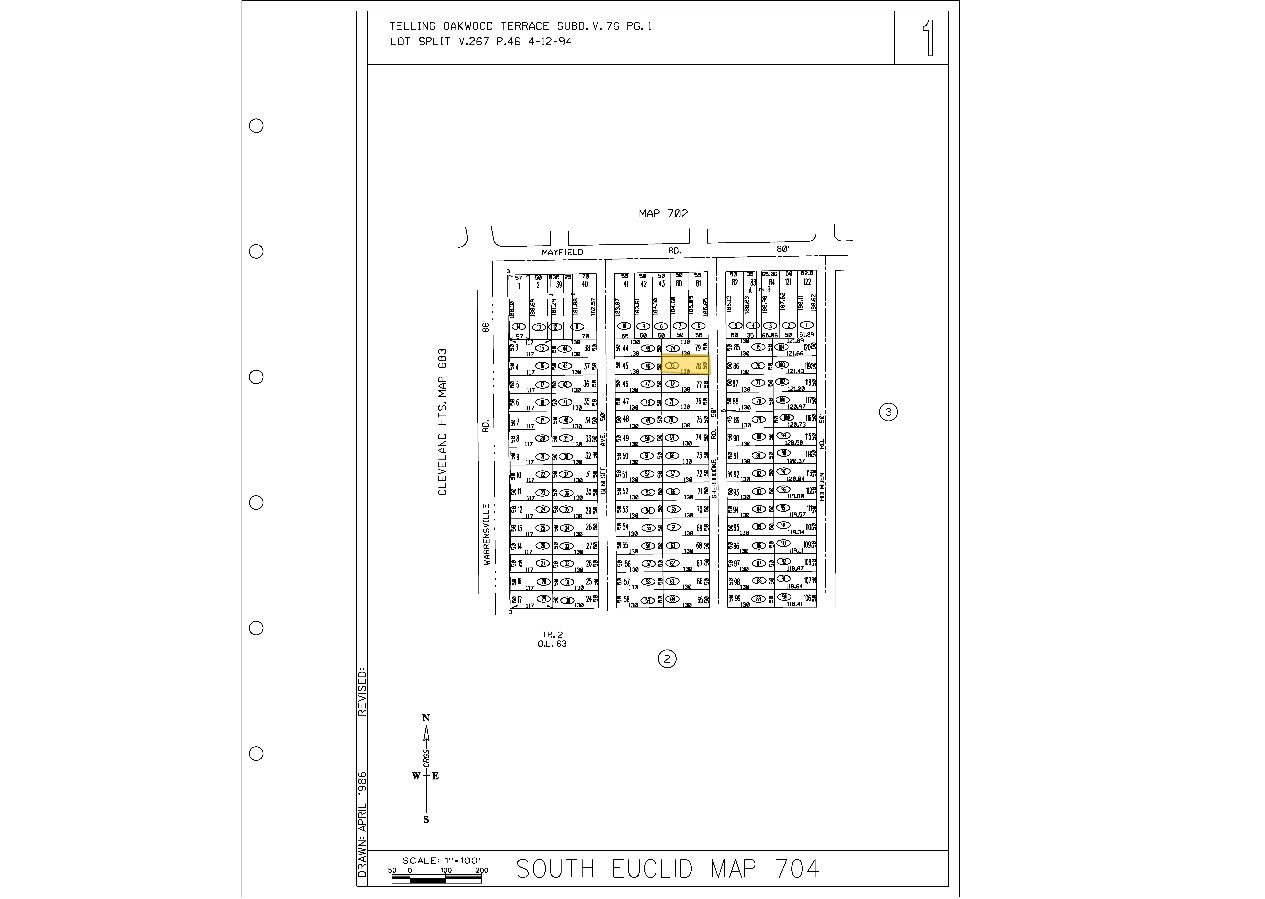 1474 Sherbrook Rd, South Euclid, OH for sale Plat Map- Image 1 of 1