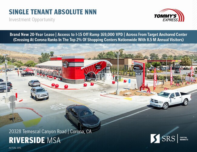 Plus de détails pour 20328 Temescal Canyon Rd, Corona, CA - Spécialité à vendre