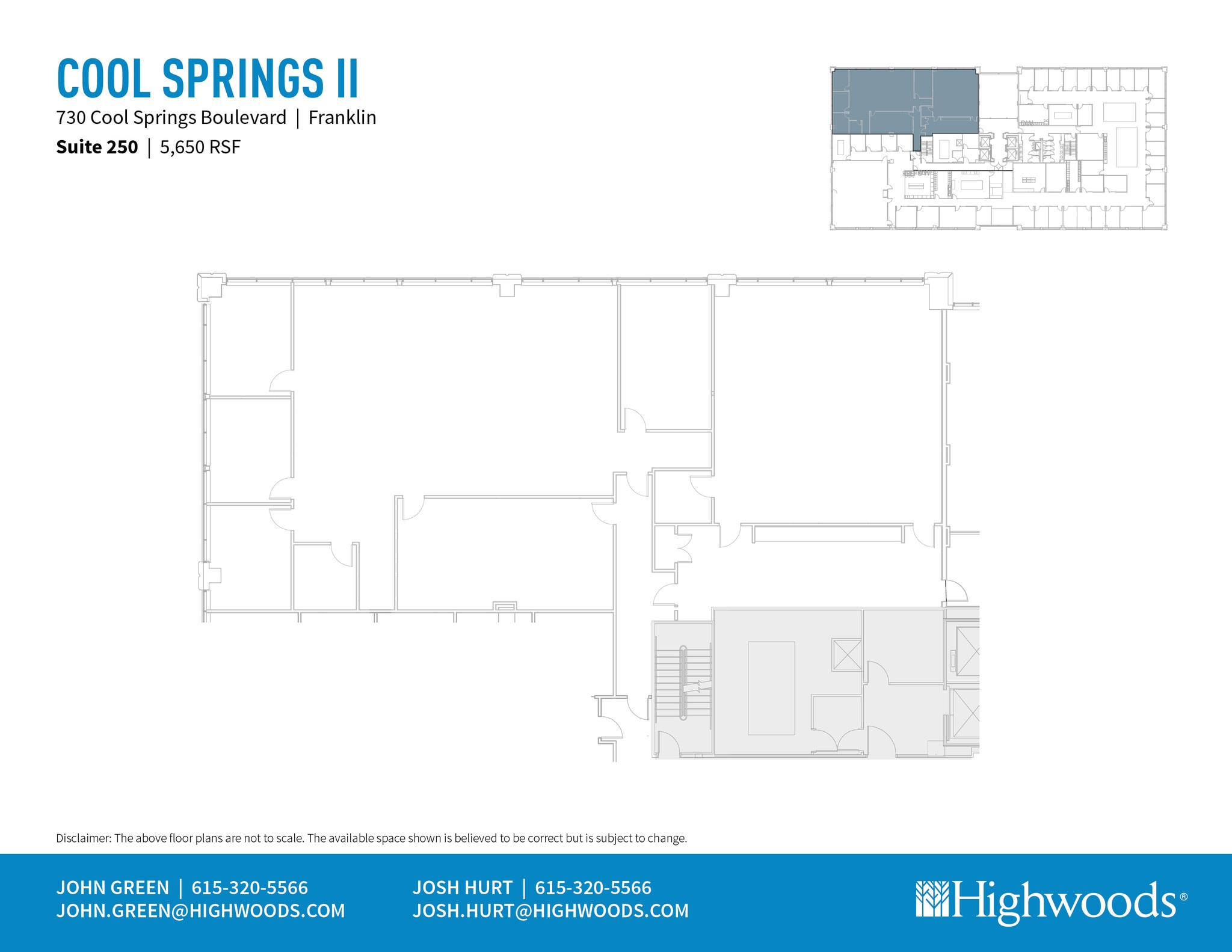 720 Cool Springs Blvd, Franklin, TN à louer Plan d’étage- Image 1 de 1