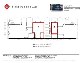 1212 4th St, Santa Rosa, CA à louer Plan d’étage- Image 1 de 2