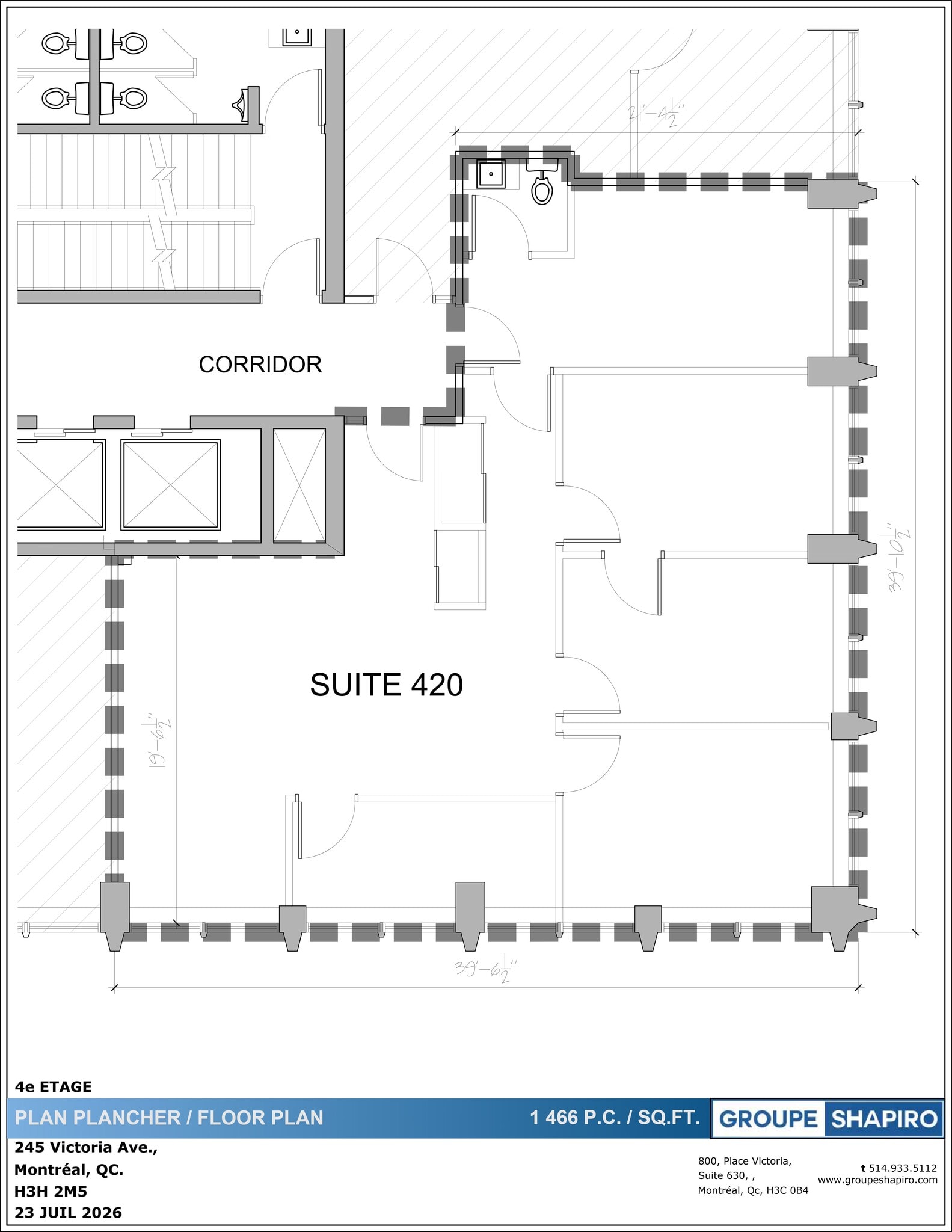 245 Av Victoria, Westmount, QC for lease Site Plan- Image 1 of 1
