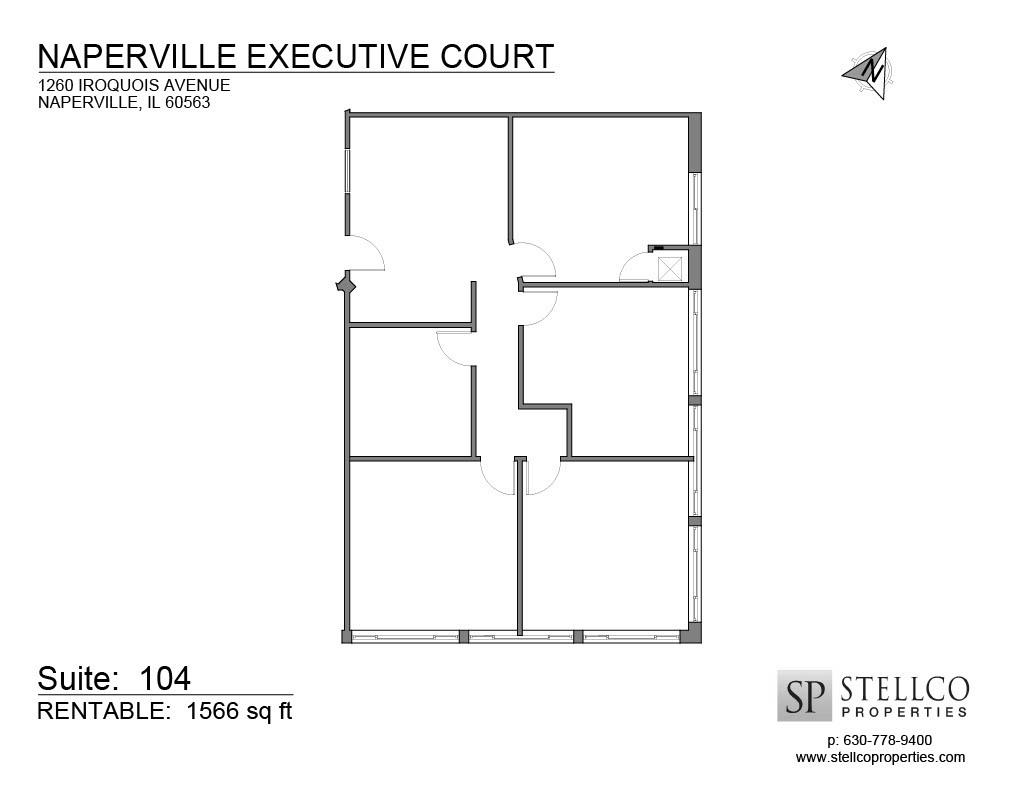 1220-1280 Iroquois Ave, Naperville, IL à louer Plan d’étage- Image 1 de 1