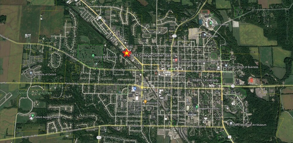 5033 College Corner Pike, Oxford, OH à vendre - Aérien - Image 2 de 4