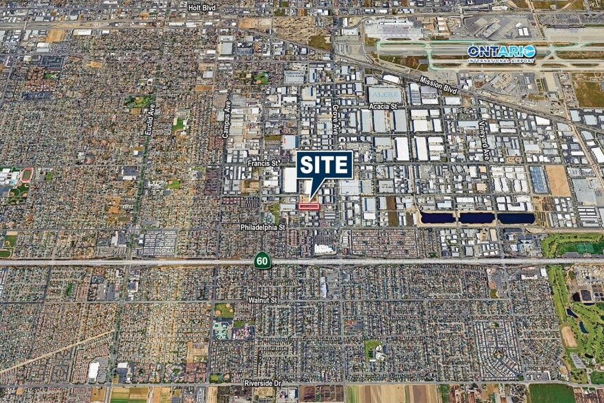 2077 S Cucamonga Ave, Ontario, CA for lease - Aerial - Image 2 of 2
