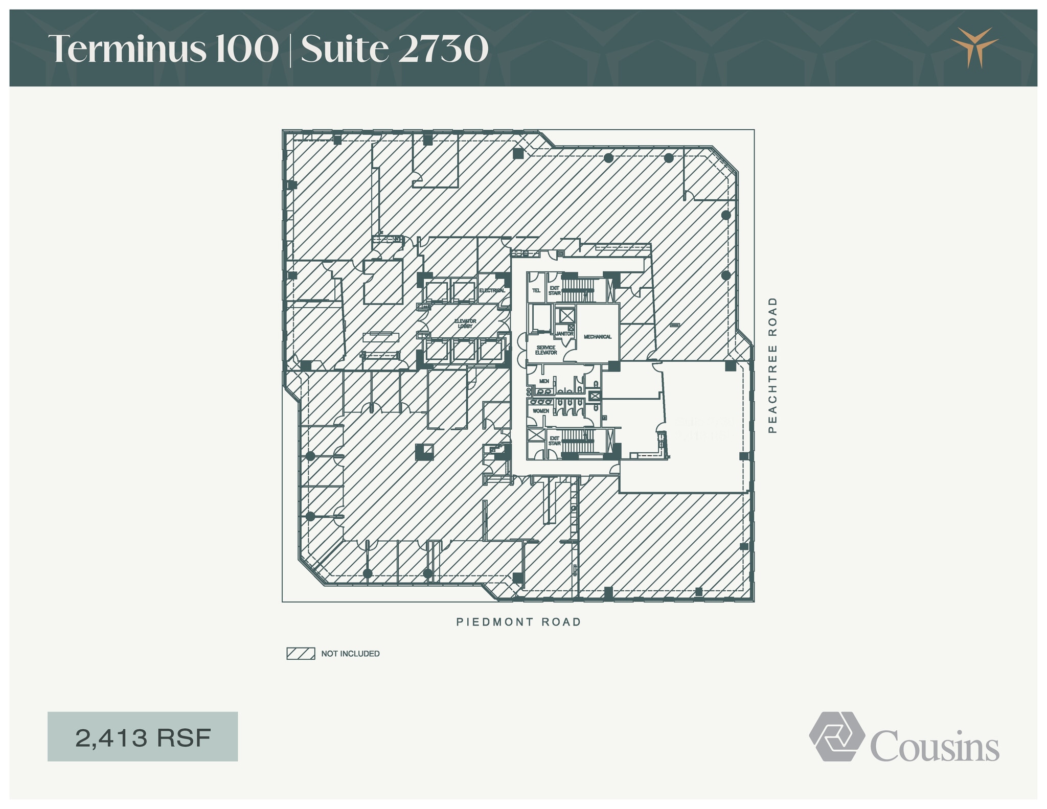 3280 Peachtree Rd, Atlanta, GA à louer Plan d’étage- Image 1 de 1
