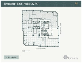 3280 Peachtree Rd, Atlanta, GA à louer Plan d’étage- Image 1 de 1