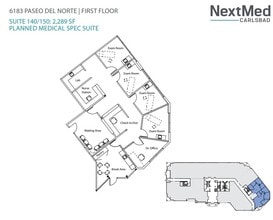 6183 Paseo del Norte, Carlsbad, CA for lease Floor Plan- Image 1 of 1