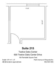 600 Twelve Oaks Center Dr, Wayzata, MN à louer Plan d’étage- Image 1 de 1