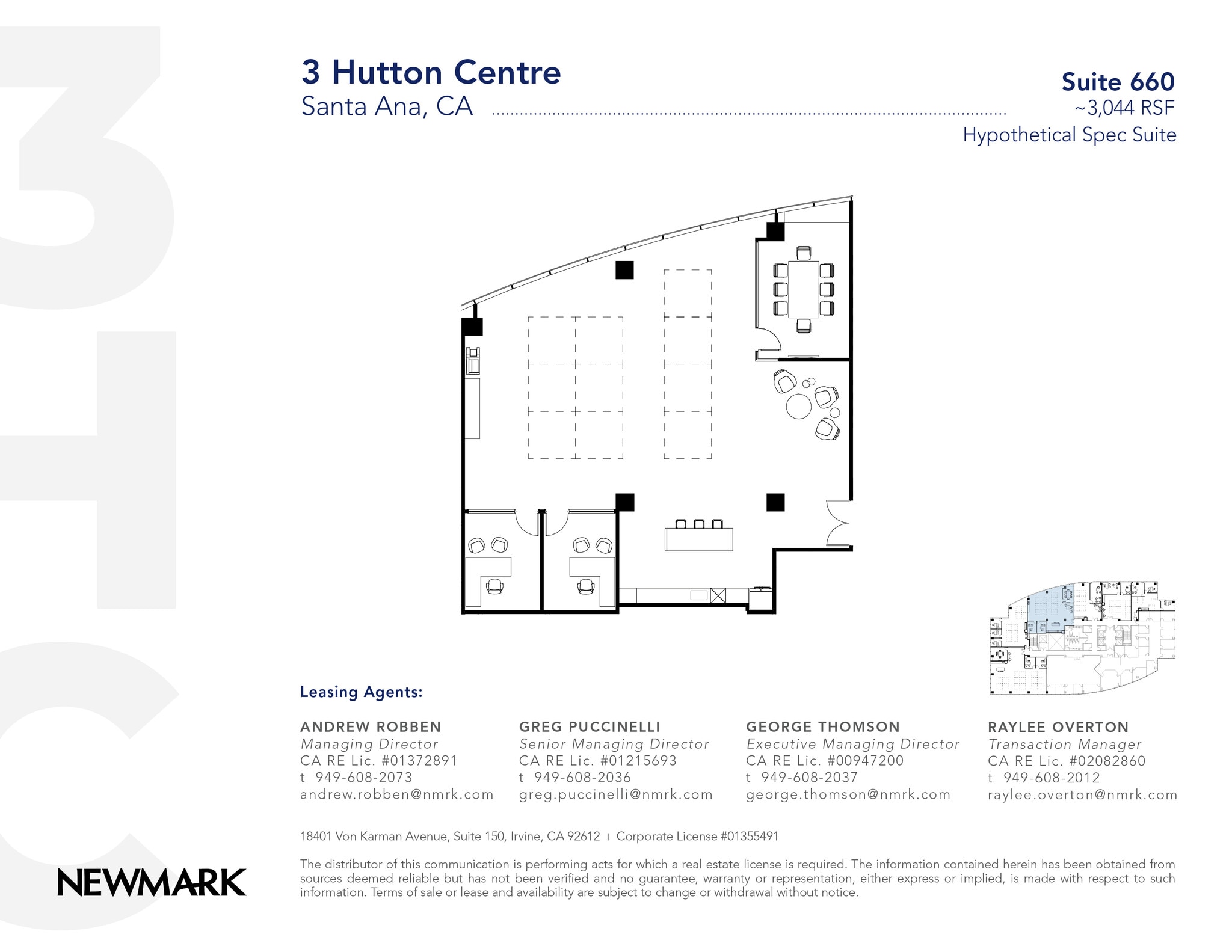 3 Hutton Centre Dr, Santa Ana, CA for lease Floor Plan- Image 1 of 4
