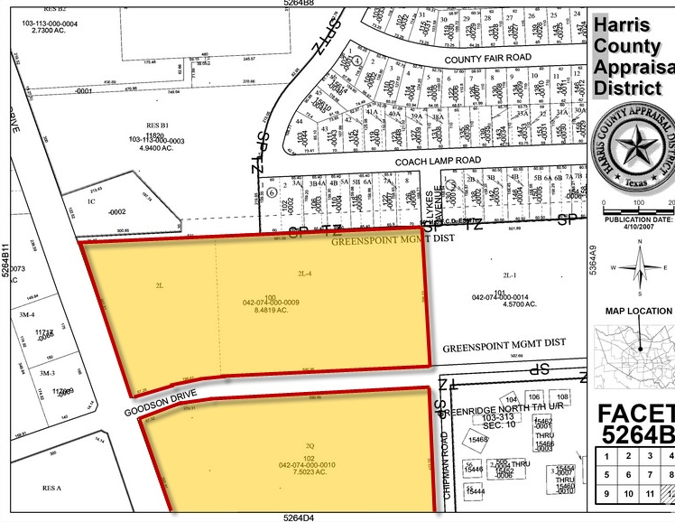 2 Goodson Dr, Houston, TX for sale Plat Map- Image 1 of 1