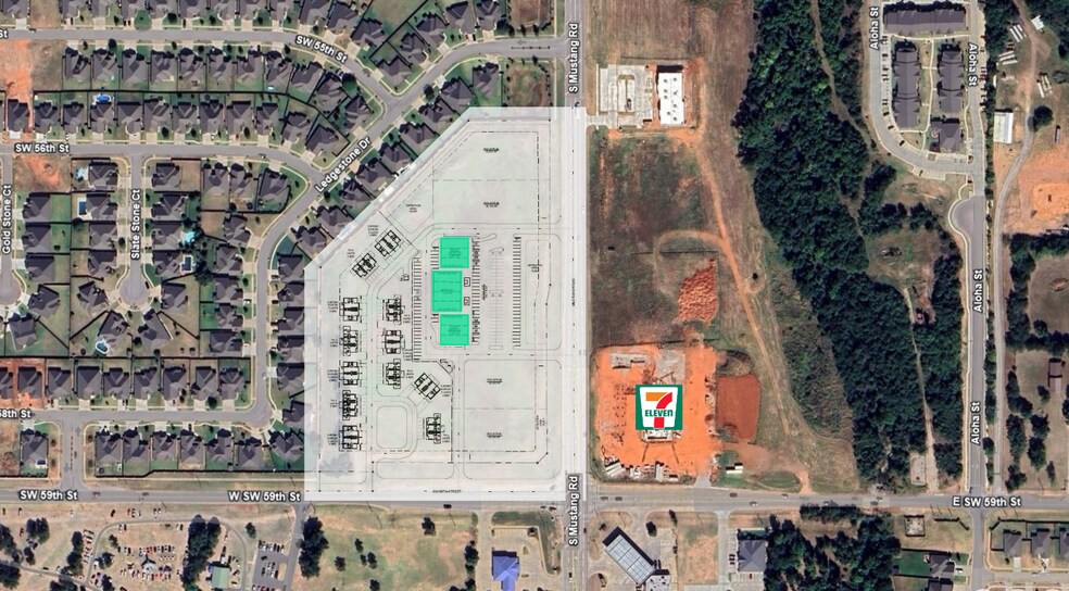 5801-5817 S Mustang Rd, Mustang, OK for lease - Building Photo - Image 2 of 10