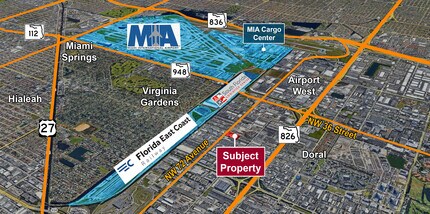 5000 NW 72nd Ave, Miami, FL - Aérien Vue de la carte - Image1