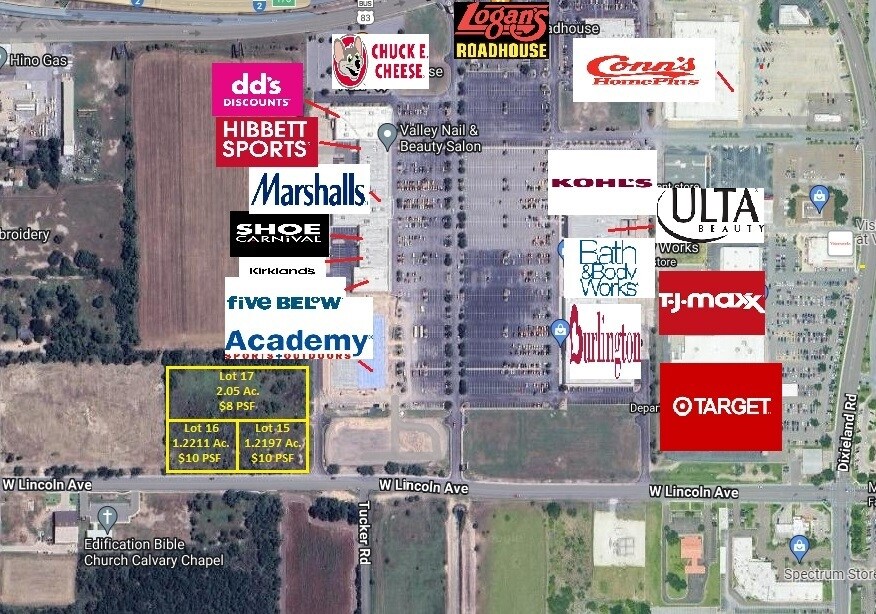 West Lincoln ave, Harlingen, TX à vendre Aérien- Image 1 de 2