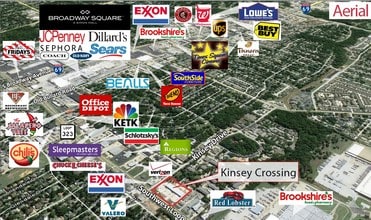 1400 W Southwest Loop 323, Tyler, TX - AERIAL  map view