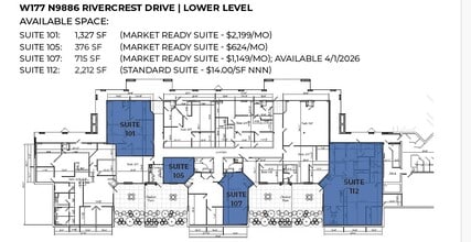 W177N9856-W178 N9912 Rivercrest Dr, Germantown, WI for lease Floor Plan- Image 1 of 1
