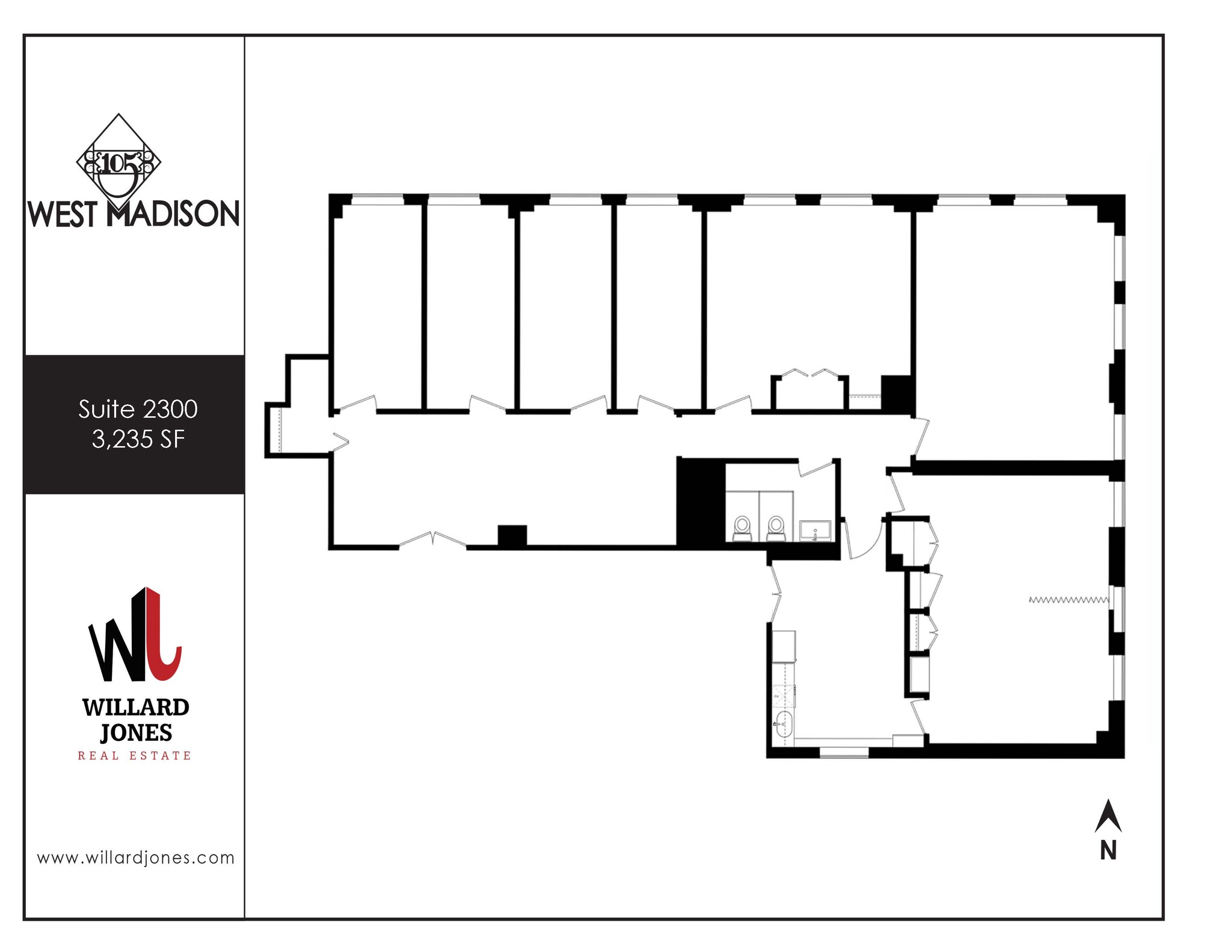 105 W Madison St, Chicago, IL à louer Plan d  tage- Image 1 de 1