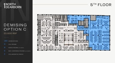 1 N Dearborn St, Chicago, IL à louer Plan d’étage- Image 2 de 16