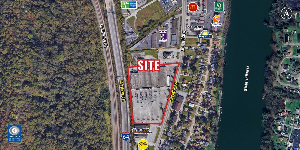 6531 Maccorkle Ave SE, Charleston, WV à vendre - Aérien - Image 2 de 8