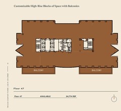 555 W 5th St, Los Angeles, CA à louer Plan d  tage- Image 1 de 1