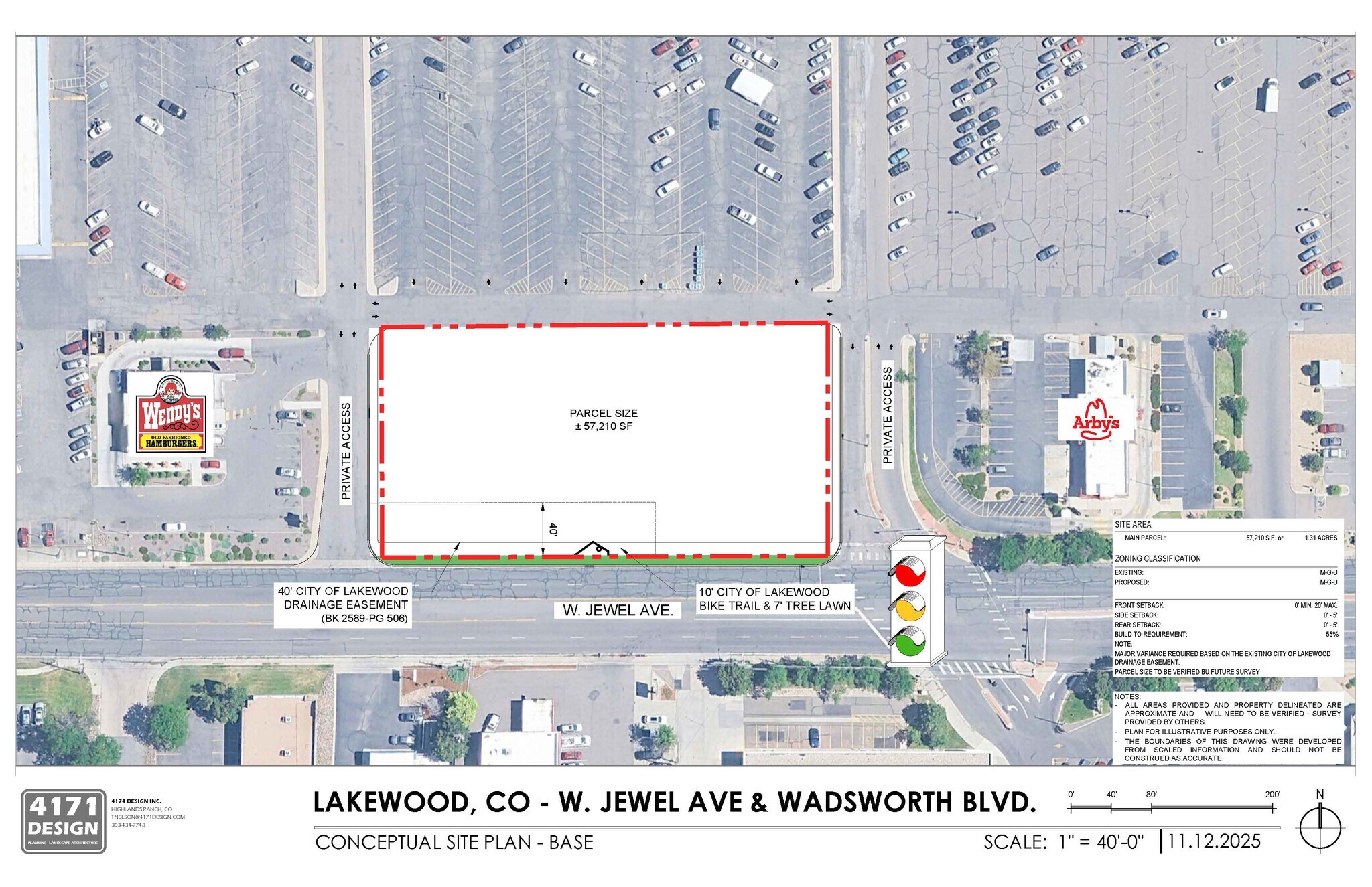 Jewell Shopping Center Pad Sites, Lakewood, CO à louer Plan de site- Image 1 de 2