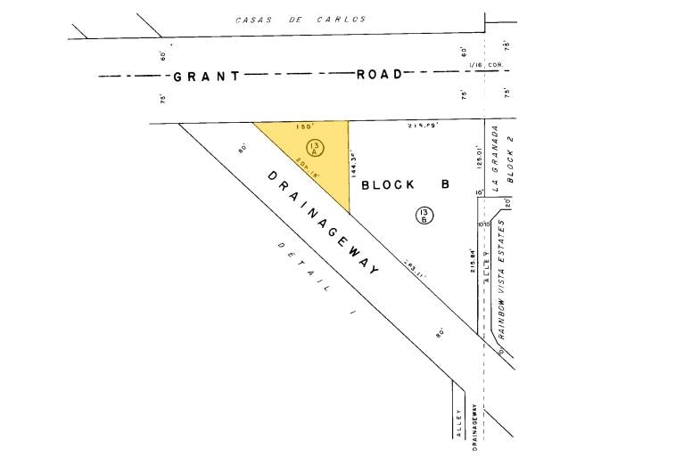5612-5656 E Grant Rd, Tucson, AZ for lease - Plat Map - Image 2 of 4
