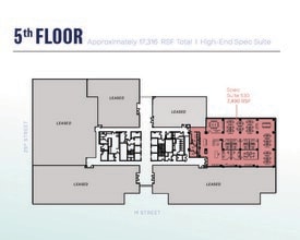 2445 M St NW, Washington, DC for lease Floor Plan- Image 1 of 2