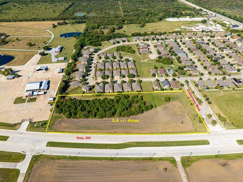 SWC of Hwy 205 S and Endeavour Blvd, Lavon, TX à vendre - Aérien - Image 2 de 5