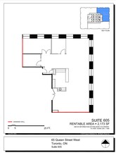 65 Queen St W, Toronto, ON for lease Floor Plan- Image 1 of 1